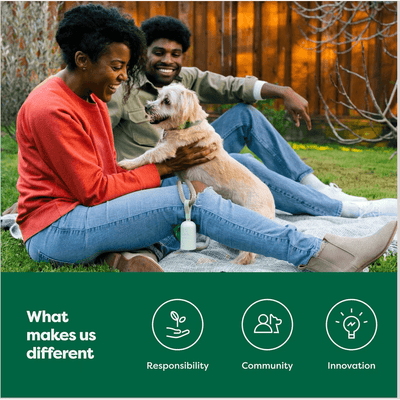 Earth Rated 300 Unscented Dog Waste Bags on a Single Roll - 300 Bags - Waste Management - Earth Rated - PetMax Canada