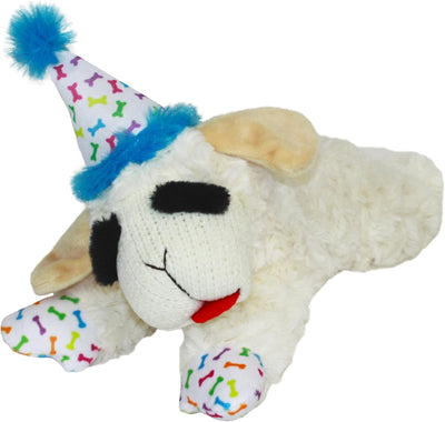 Lamb Chop With Birthday Hat Plush Dog Toy