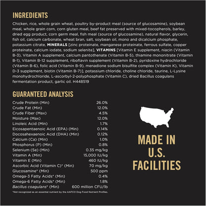 Purina Pro Plan Santé des articulations Nourriture pour chiens de grande race Mélange râpé Formule poulet et riz 