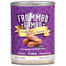 Fromm Frommbo Gumbo Hearty Stew Pork Sausage Canned Dog Food