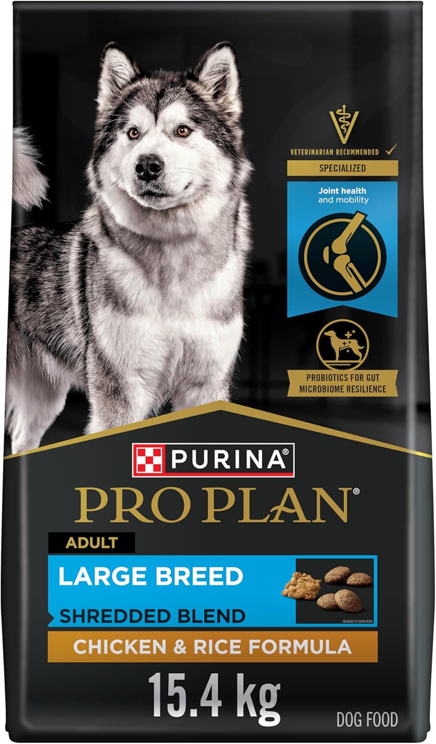 Purina Pro Plan Joint Health Large Breed Dog Food Shredded Blend Chicken & Rice Formula