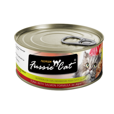 Fussie Cat Premium Tuna With Salmon Formula In Aspic  Canned Cat Food  | PetMax Canada
