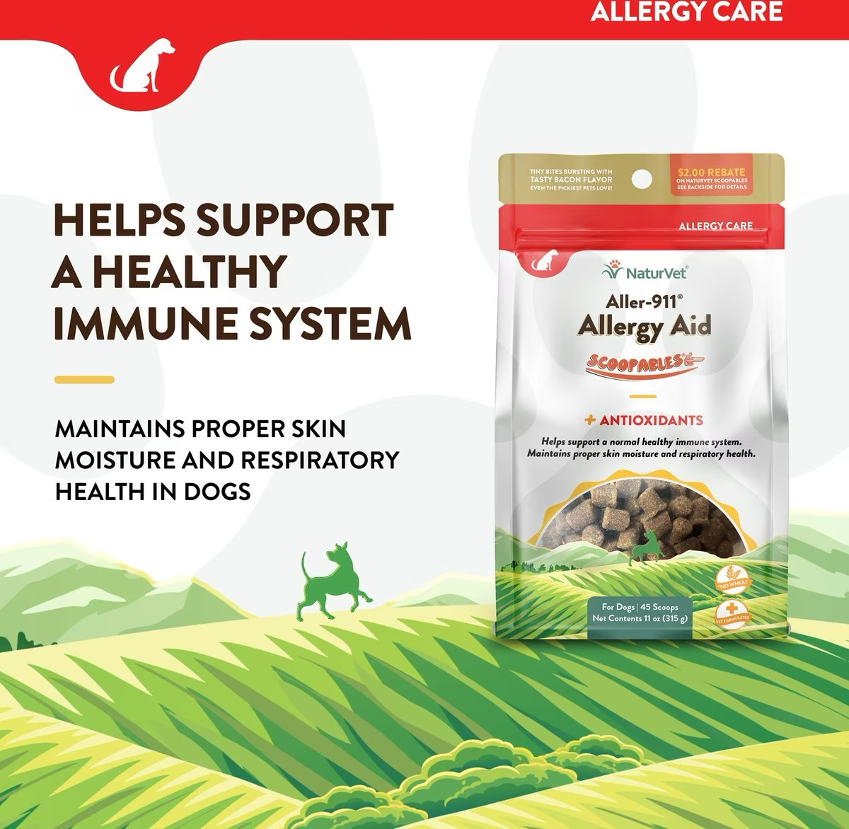 Naturvet Dog Scoopables Allergy Aid Supplement  Health Care  | PetMax Canada