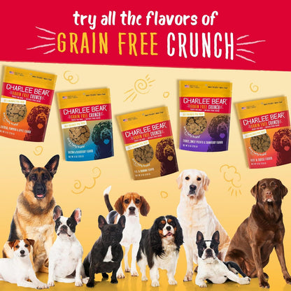 Bundle: Charlee Bear Bacon & Blueberry Flavour, Chicken, Pumpkin & Apple Flavour, and Turkey, Sweet Potato and Cranberry Flavour - 8oz bags - Default Title - Dog Treats - Charlee Bear - PetMax Canada