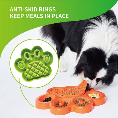 PetDreamHouse 2 In 1 Lick Pad With Slow Feeder Plate