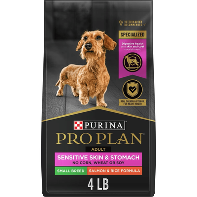 Purina Pro Plan Small Breed Adult Sensitive Skin & Stomach Formula Dry Dog Food  Dog Food  | PetMax Canada