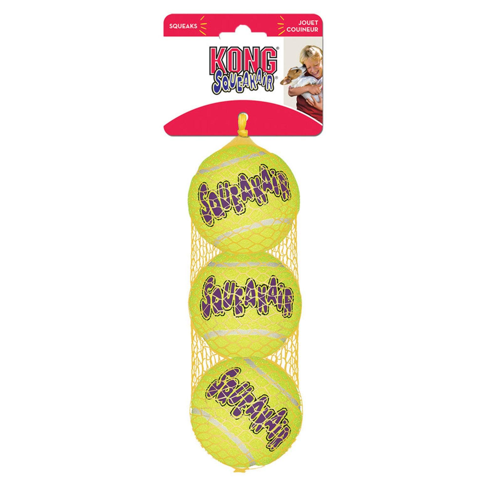 Kong SqueakAir Tennis Balls - Medium - 3 Pack - Medium - Dog Toys - Kong - PetMax Canada