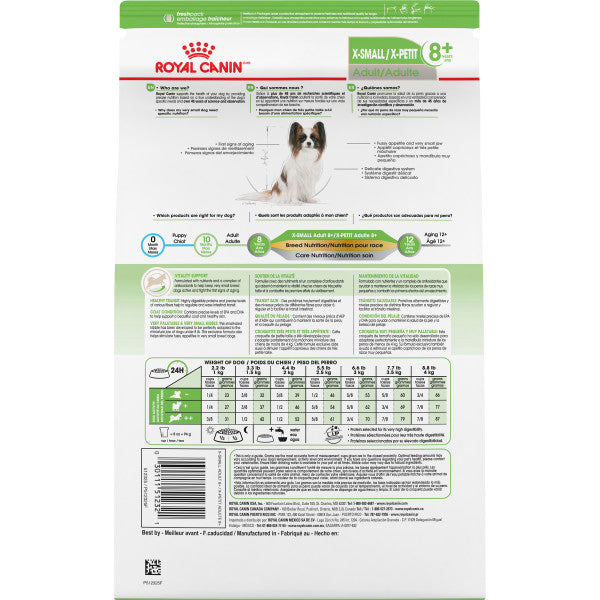 Royal Canin Size Health Nutrition X-Small Mature 8+ Dry Dog Food  Dog Food  | PetMax Canada
