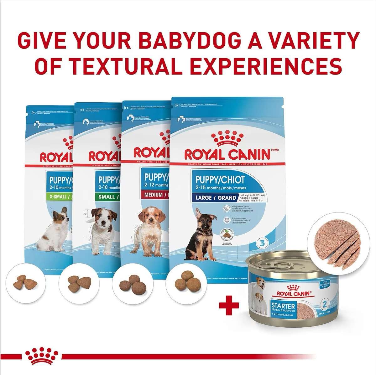 Royal Canin Size Health Nutrition Starter Mother & Babydog Mousse In Sauce Canned Dog Food  Canned Dog Food  | PetMax Canada