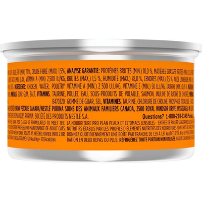 Purina Pro Plan Specialized Sensitive Skin & Stomach Chicken Entree Wet Cat Food - 85g - Canned Cat Food - Purina Pro Plan - PetMax Canada