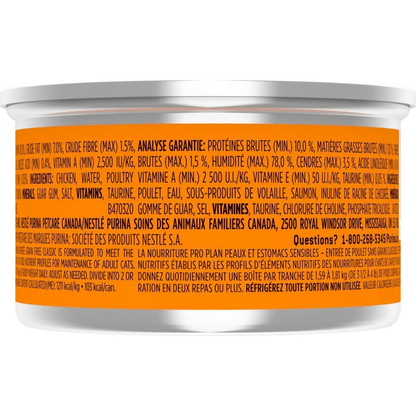 Purina Pro Plan Specialized Sensitive Skin & Stomach Chicken Entree Wet Cat Food - 85g - Canned Cat Food - Purina Pro Plan - PetMax Canada