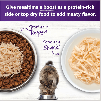 Wellness Bowl Boosters Shredded Chicken Wet Cat Topper - 50g - Canned Cat Food - Wellness - PetMax Canada