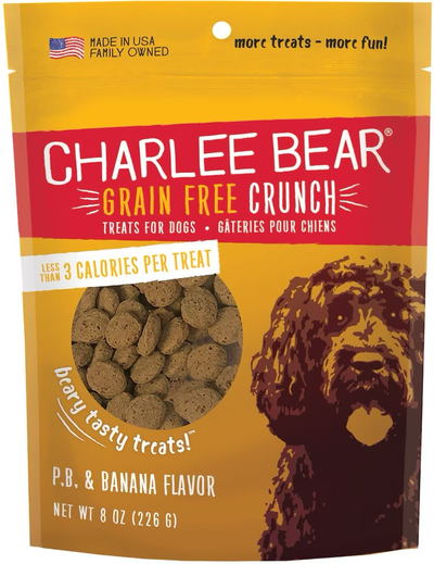 Charlee Bear Dog Treats Grain Free Peanut Butter & Banana