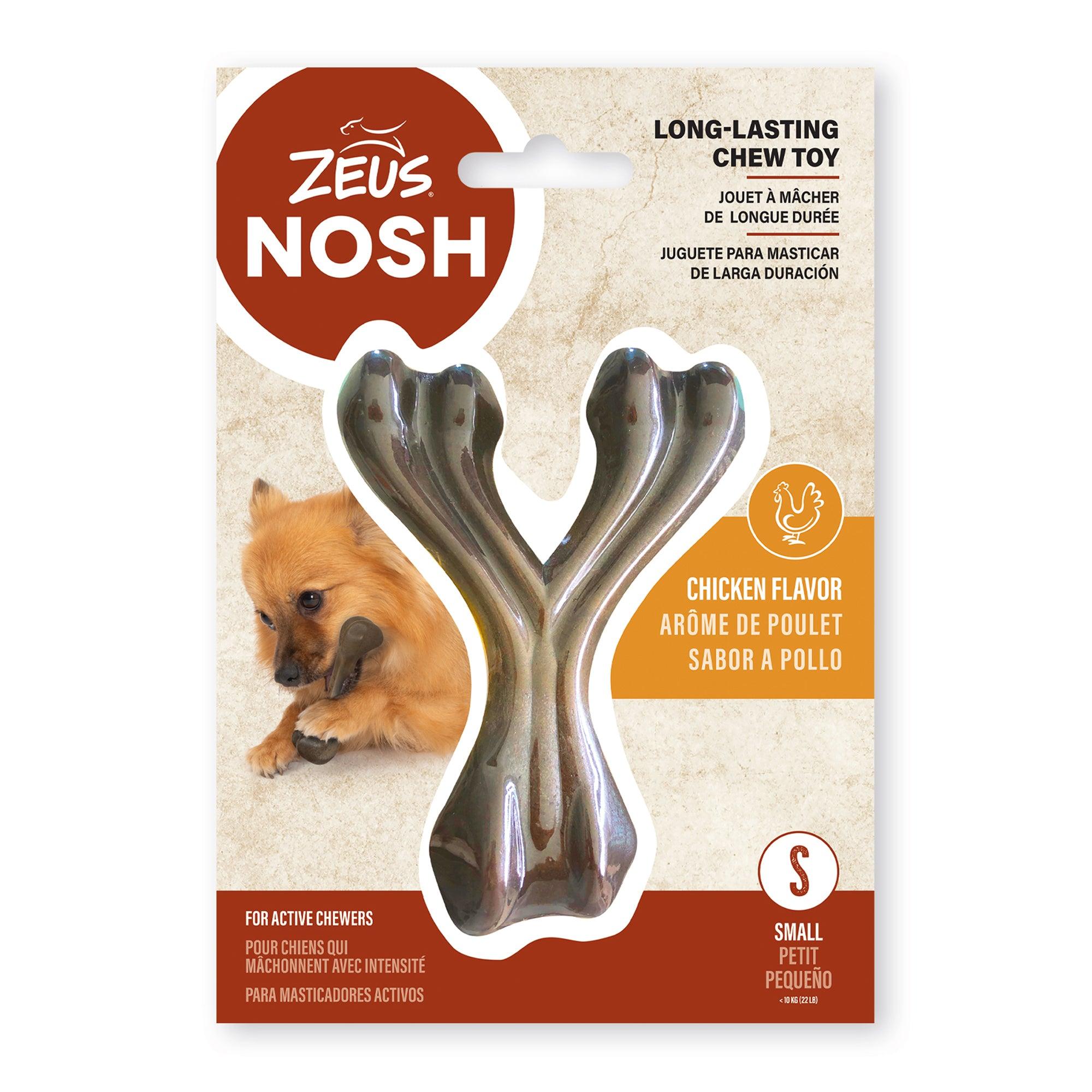 Nosh Strong Wishbone Chew Chicken Flavour - Small - Nylon - Nosh Bones - PetMax Canada