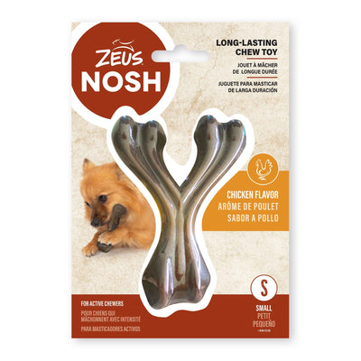 Nosh Strong Wishbone Chew Chicken Flavour - Small - Nylon - Nosh Bones - PetMax Canada