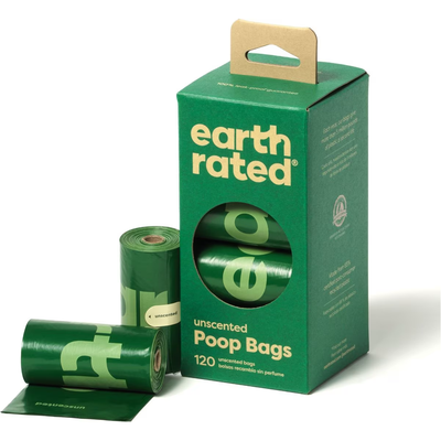 Earth Rated Eco-Friendly Unscented Poop Bags 120 Bags Waste Management 120 Bags | PetMax Canada
