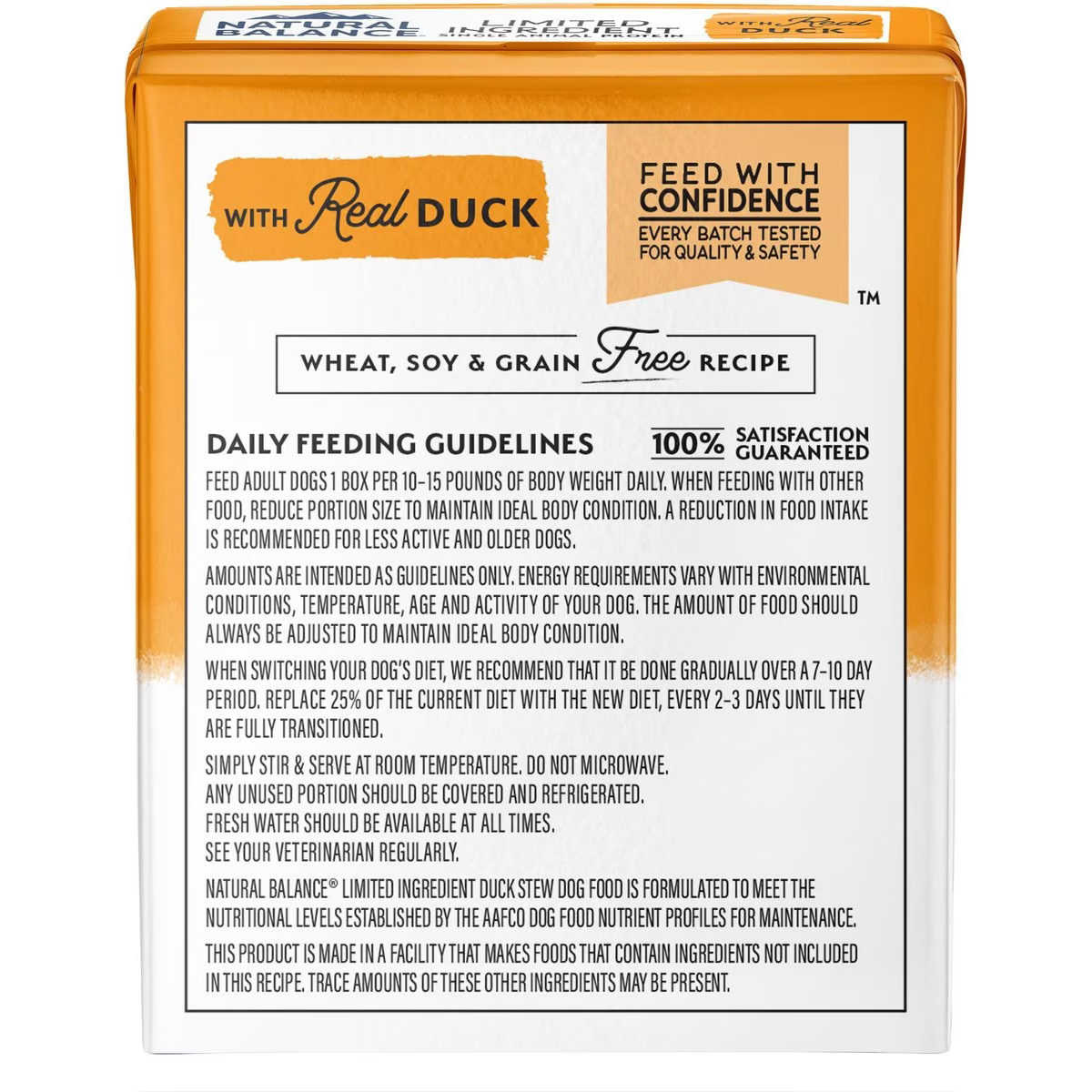 Natural Balance Limited Ingredient Reserve Grain-Free Duck Stew Wet Dog Food  Canned Dog Food  | PetMax Canada