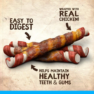 Zoe Better Than Rawhide BBQ Chicken Twists Dog Treats