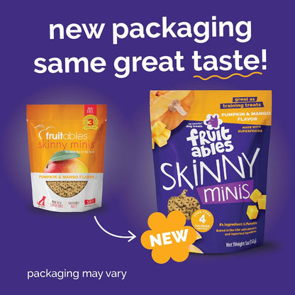 Fruitables Skinny Minis Friandises pour chiens Citrouille et mangue