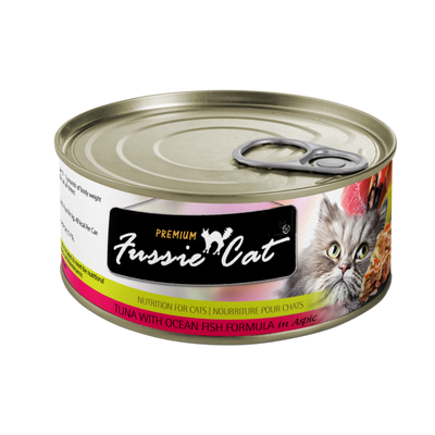 Fussie Cat Premium Tuna With Ocean Fish Formula In Aspic  Canned Cat Food  | PetMax Canada