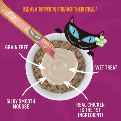 Tiki Cat Treats Stix Chicken Mousse - 6 Pack - Cat Treats - Tiki Cat - PetMax Canada