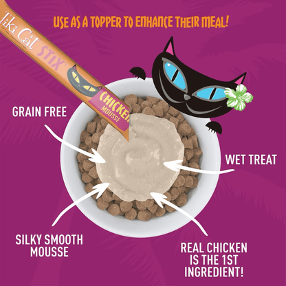 Tiki Cat Treats Stix Chicken Mousse - 6 Pack - Cat Treats - Tiki Cat - PetMax Canada