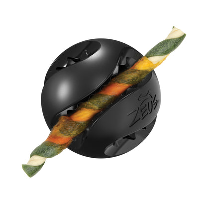 Zeus Chewchasers Black Rubber Treat Ball