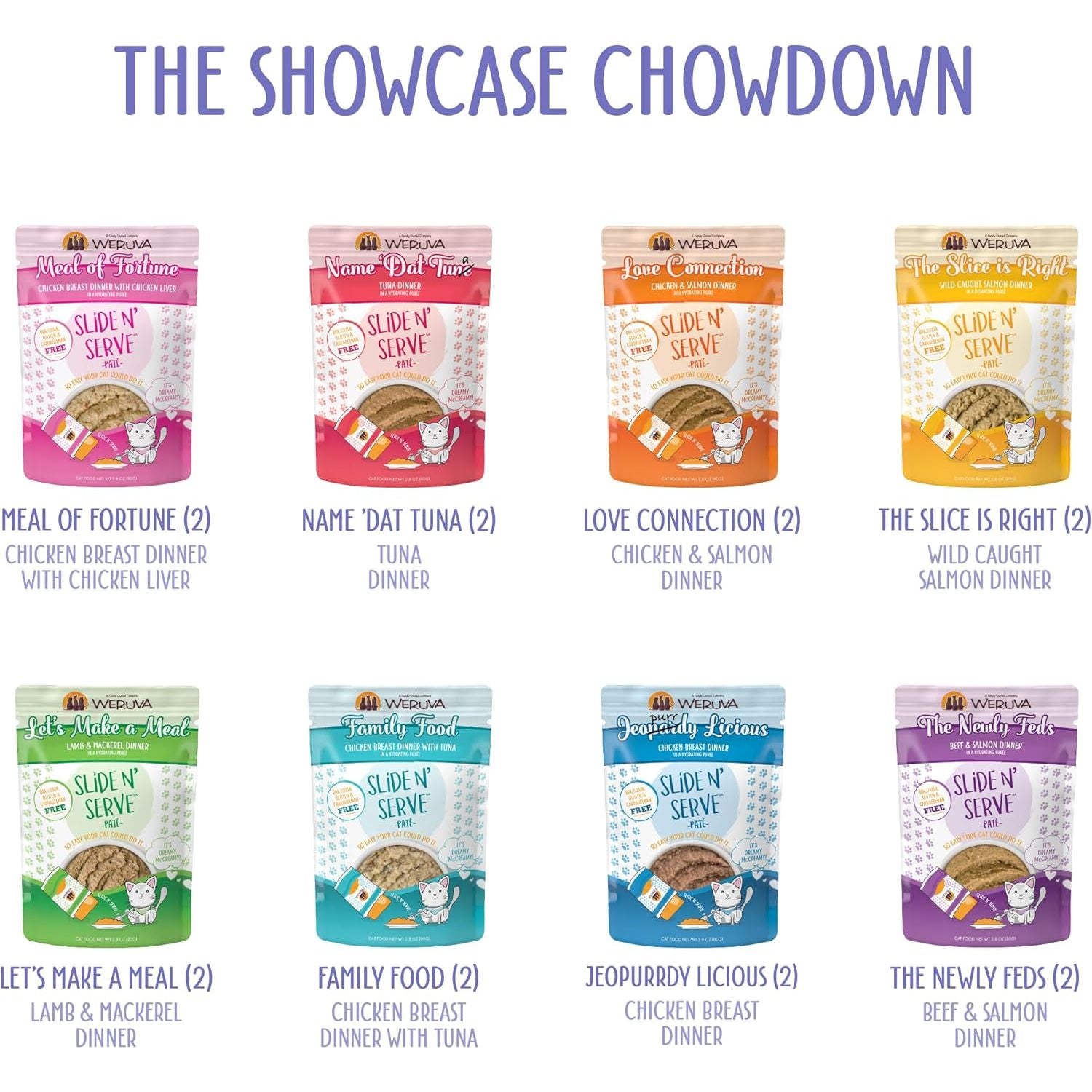 Weruva The Showcase Chowdown Slide N' Serve Paté Wet Cat Food