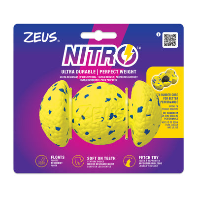 Zeus Nitro Weighted Grip Ball Dog Toy