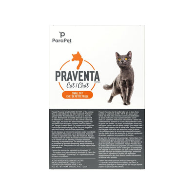 Praventa for Small Cats 2.3-4Kg - 3 Tubes - Flea & Tick Topical Applications - Praventa - PetMax Canada