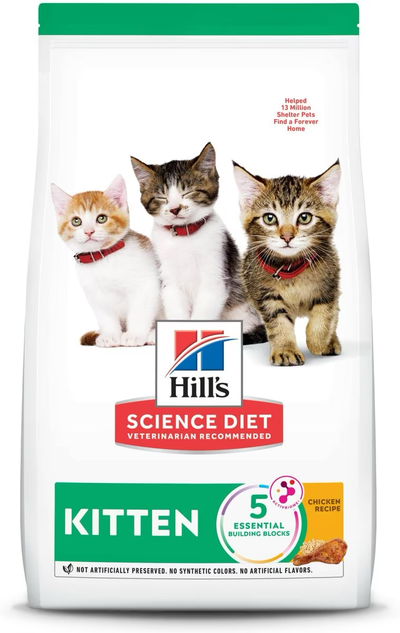Hill's Science Diet Dry Cat Food, Kitten, Chicken Recipe  Cat Food  | PetMax Canada