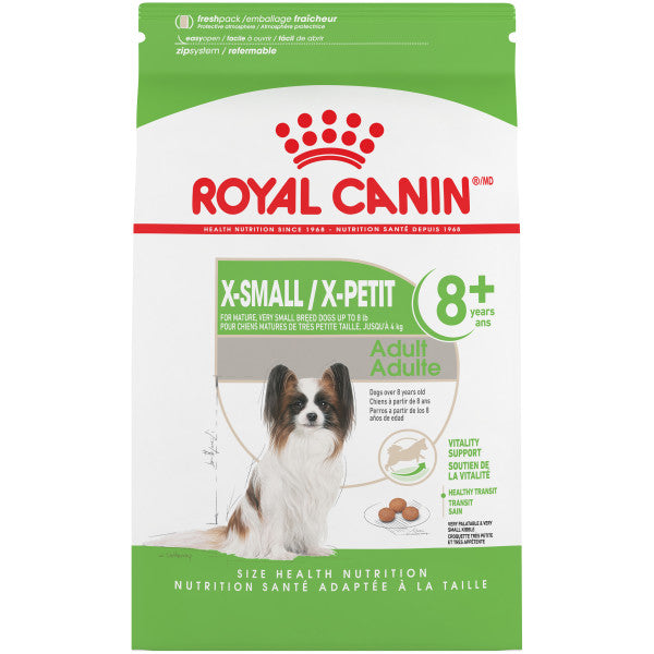 Royal Canin Size Health Nutrition X-Small Mature 8+ Dry Dog Food  Dog Food  | PetMax Canada