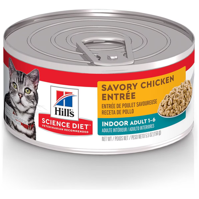 Hill's Science Diet Feline Canned Indoor Chicken Entrée