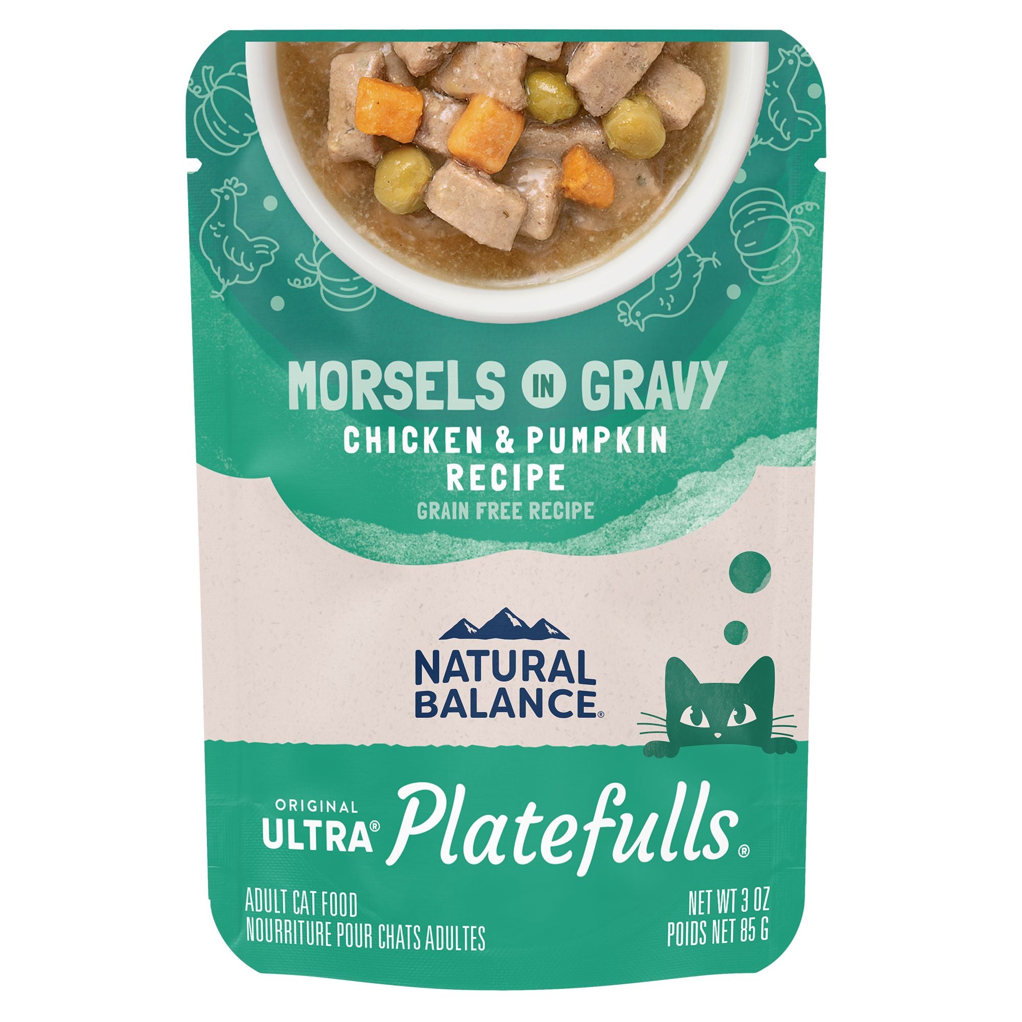 Natural Balance Platefulls Chicken & Pumpkin Wet Cat Food