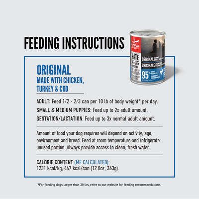 Orijen Pate Wet Dog Original with Liver