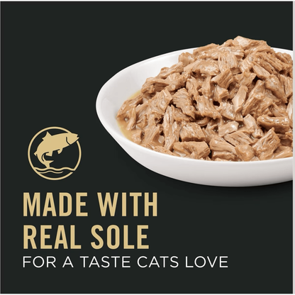 Purina Pro Plan Vital Systems Sole Entree in Wet Cat Food Gravy - 85g - Canned Cat Food - Purina Pro Plan - PetMax Canada