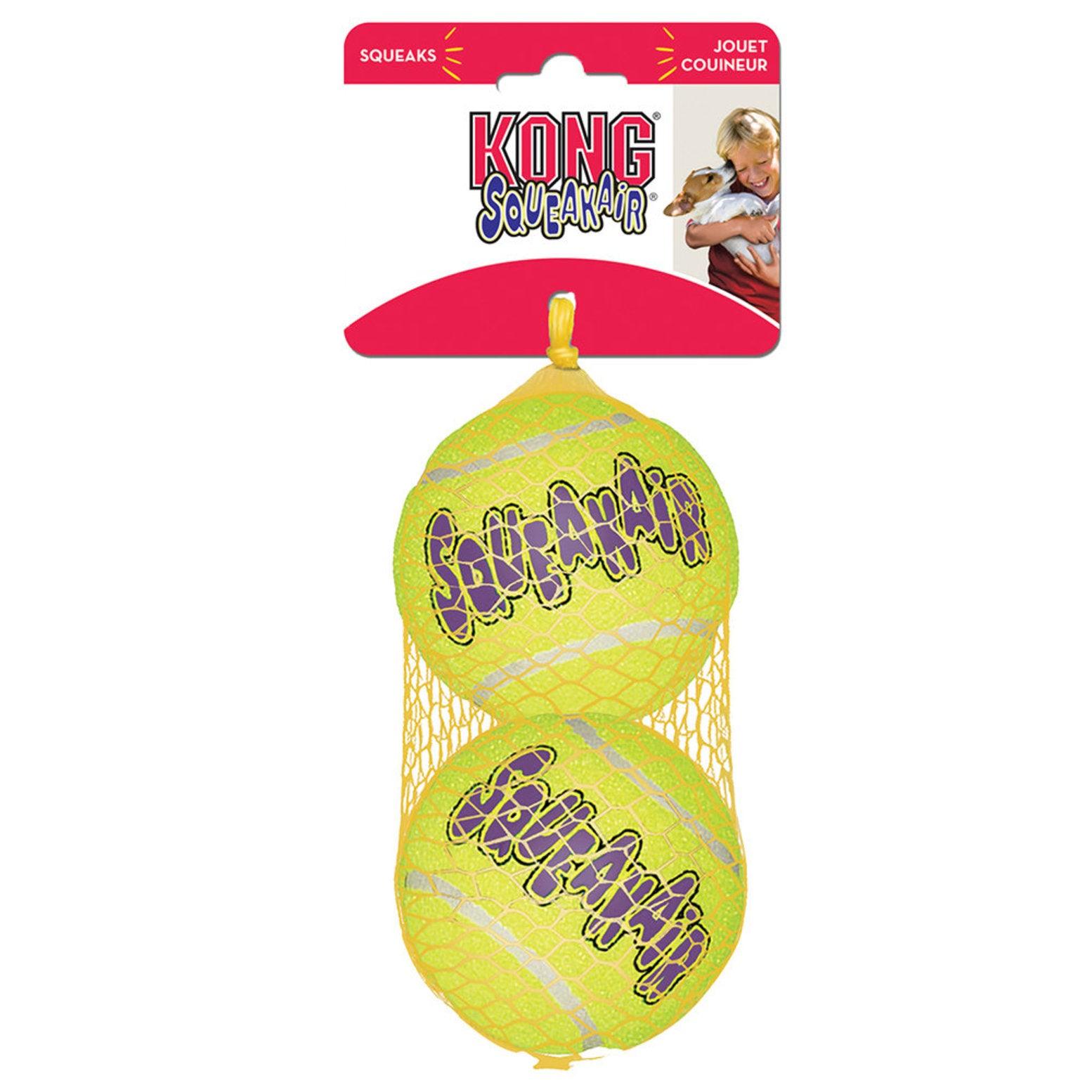 Kong SqueakAir Tennis Balls - Large - 2 Pack - Large - Dog Toys - Kong - PetMax Canada