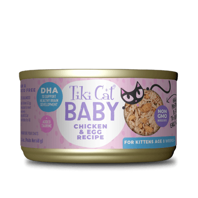Tiki Cat Can Baby Kitten Whole Food Chicken & Egg