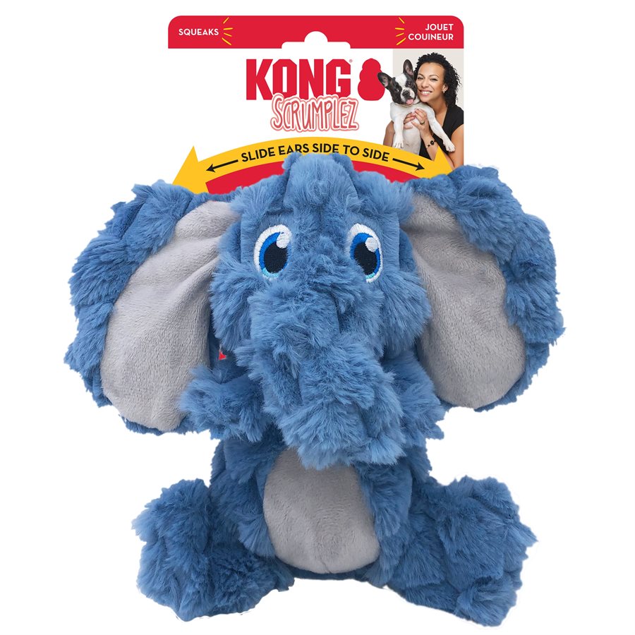 Kong Scrumplez Dog Toy Elephant  Dog Toys  | PetMax Canada