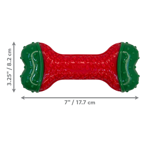 Kong Holiday Core Strength Bone Dog Toy