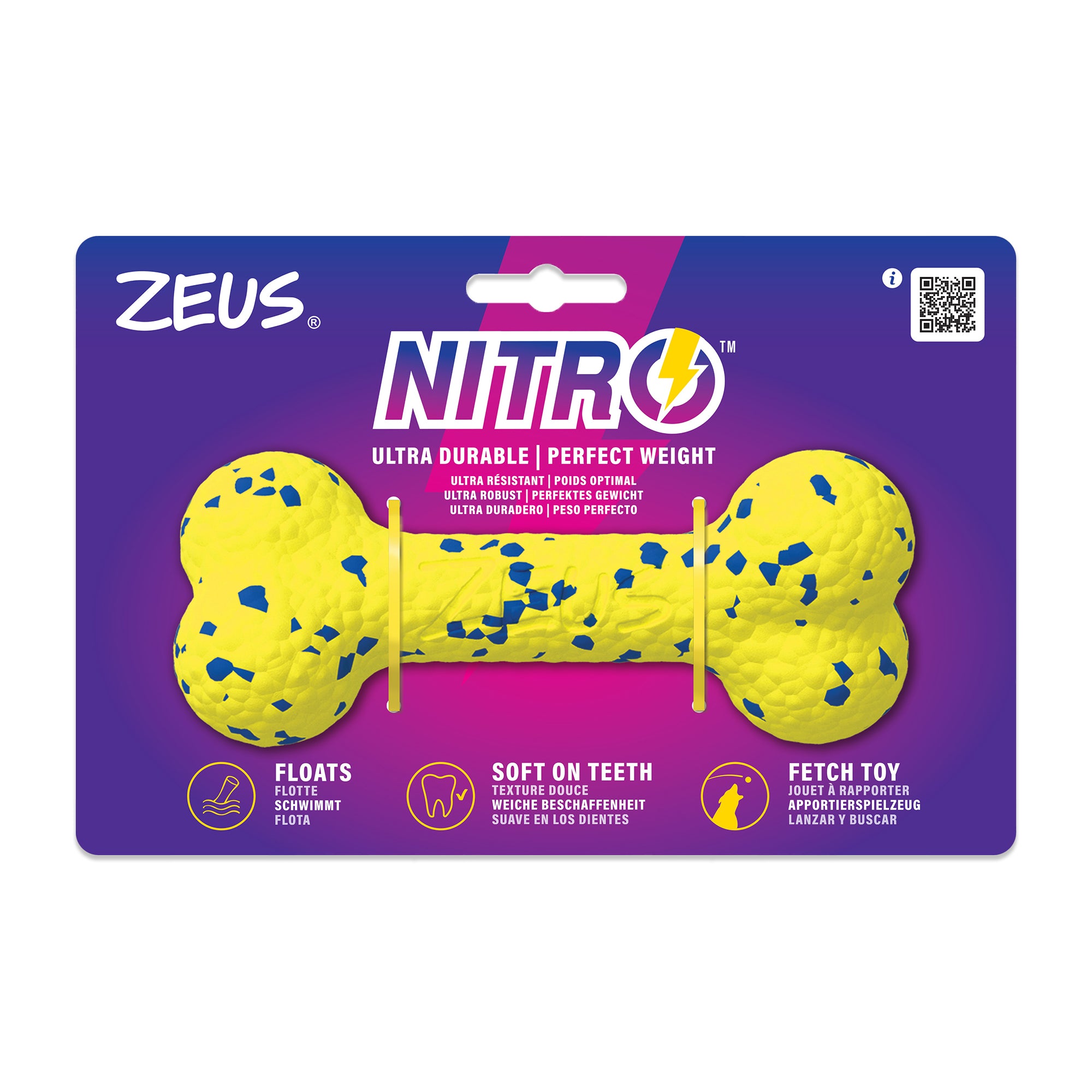 Zeus Nitro Bendy Bone Dog Toy