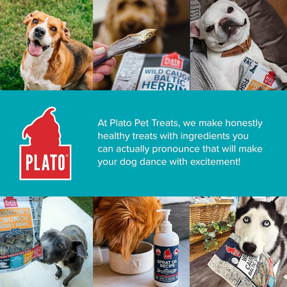 Plato Pet Hundur's Crunch Jerky Fingers Cod Skin