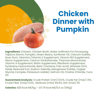 Almo Nature HQS Complete Chicken With Pumpkin Wet Dog Food