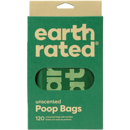 Earth Rated Unscented Easy-tie Handle Bags - 120 Bags - Waste Management - Earth Rated - PetMax Canada