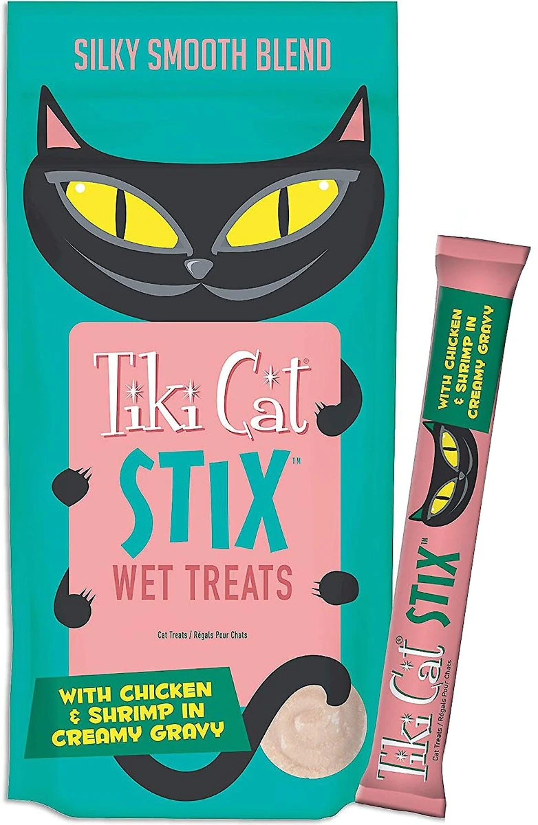 Tiki Cat Treats Stix Chicken & Shrimp  Cat Treats  | PetMax Canada