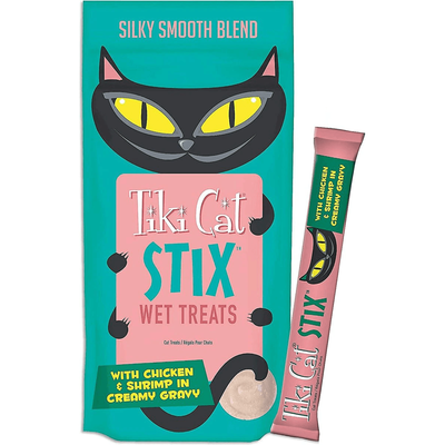 Tiki Cat Treats Stix Chicken & Shrimp  Cat Treats  | PetMax Canada