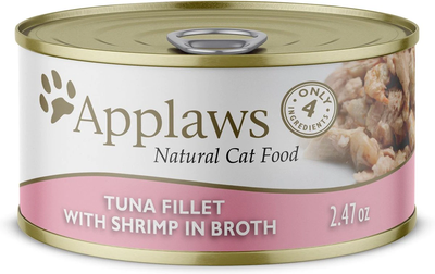 Applaws Tuna Fillet with Shrimp Canned Cat Food 70g Canned Cat Food 70g | PetMax Canada