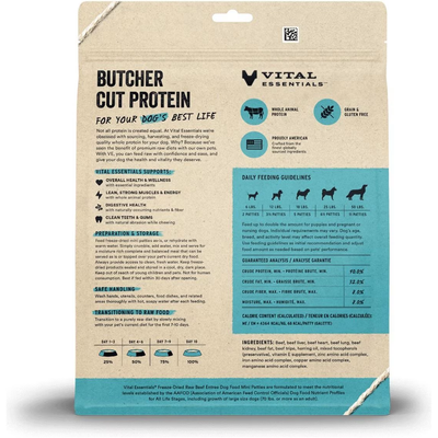 Vital Essentials Freeze Dried Raw Beef Mini Patties