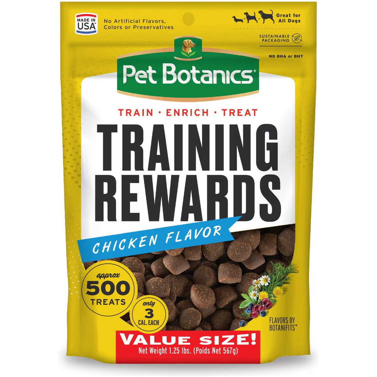 Pet Botanics Training Récompense le poulet