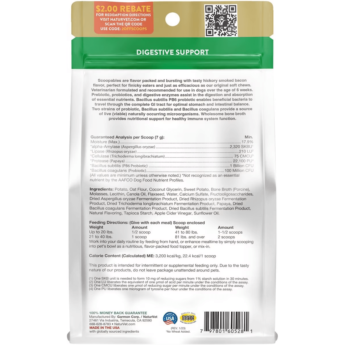 Naturvet Dog Advanced Probiotics & Enzymes - Default Title - Health Care - Naturvet - PetMax Canada